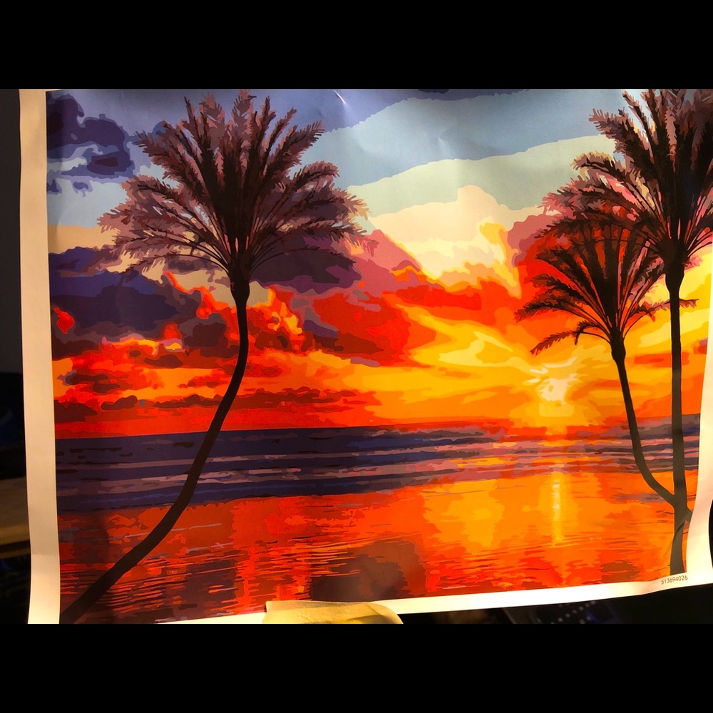 Canvas hand painted